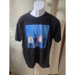 Vintage Y2K Weezer Blue Album T-Shirt  Black XL Alternative Band Music Grunge